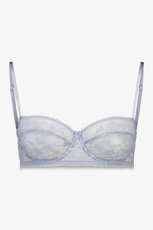 Women'secret Sujetador balconette PRETTY encaje azul  azul