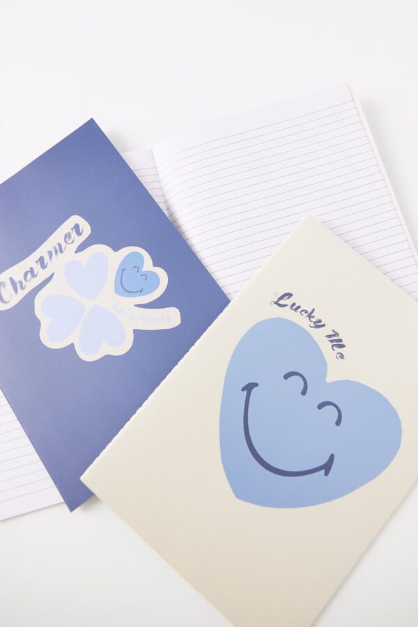 Women'secret Pack 3 libretas azules SmileyWorld&reg; azul
