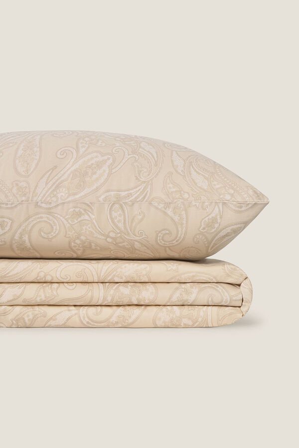 Textura S&aacute;bana de sat&eacute;n estampada kaki