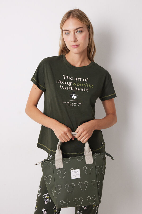 Women'secret Bolsa t&eacute;rmica porta alimentos Mickey Mouse kaki