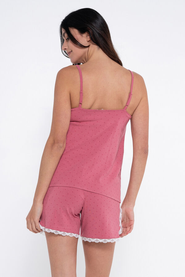 Ohma! Conjunto pijama pré-mamã com estampado de bolinhas rosa