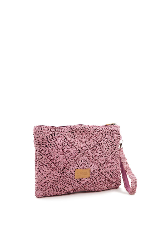Abbacino Bolso de mano trenzado morado/lila