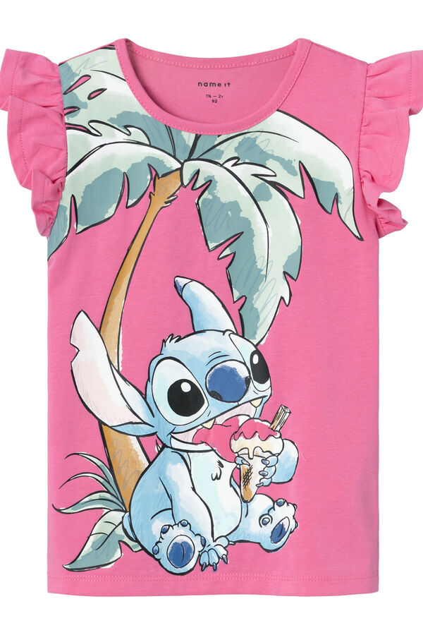 Name it Camisola sem mangas de Stitch rosa