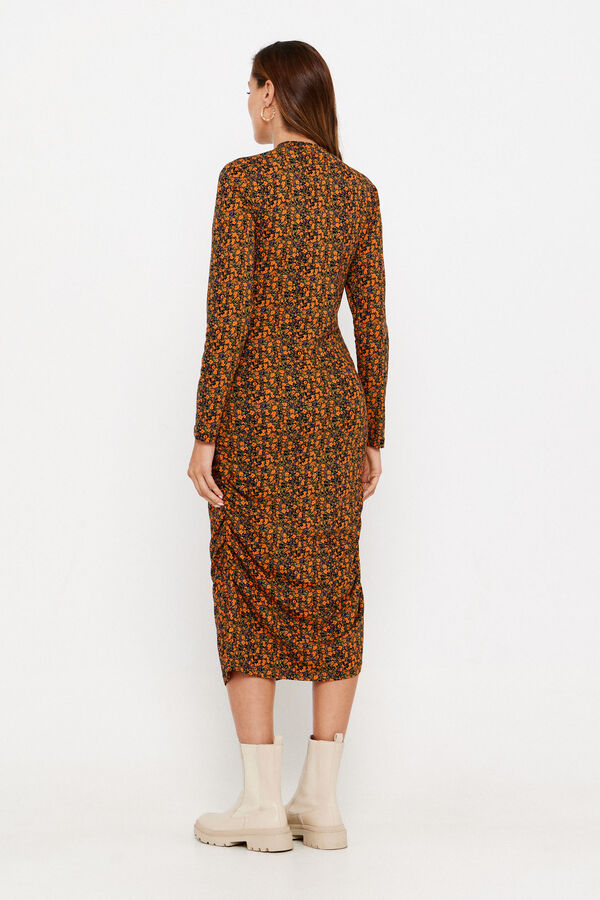 Mamalicious Vestido midi de manga comprida maternity  preto