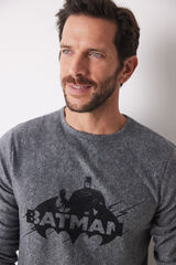 Women'secret Pijama largo hombre polar "Batman" gris