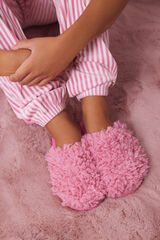 Women'secret Zapatillas casa pelo rosa Smiley rosa