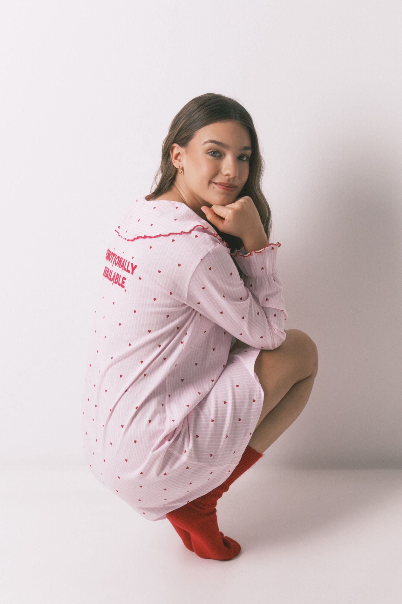 Women'secret Camis&oacute;n algod&oacute;n cuello bobo