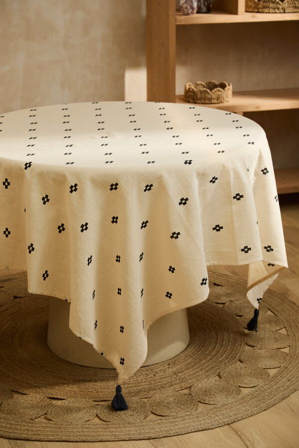 Calma House Mantel de algod&oacute;n de 160x250 amarillo