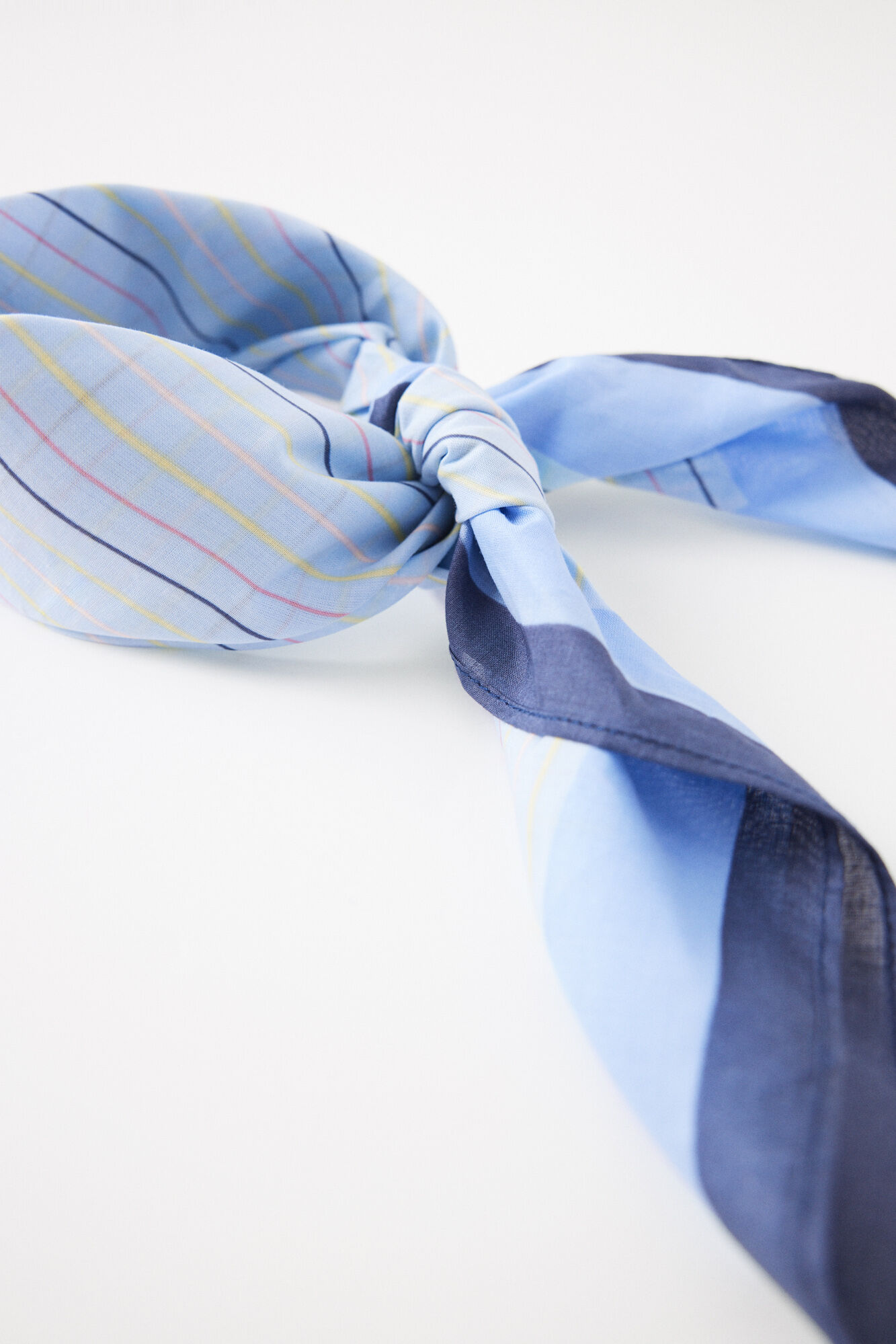 Women'secret Pa&ntilde;uelo para cuello rayas azul