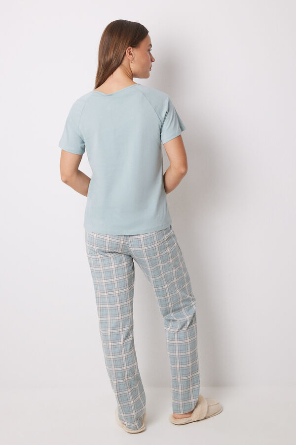 Women'secret Pijama xadrez de Natal 100% algod&atilde;o verde