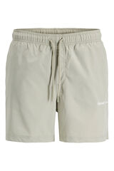 Jack & Jones Ba&ntilde;ador b&aacute;sico liso logo bordado verde