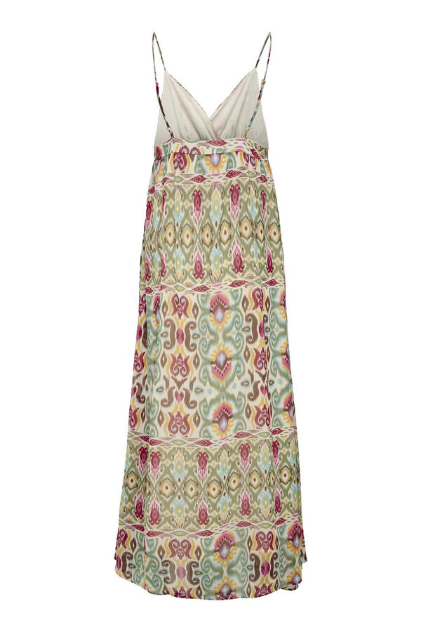 Only Maternity Vestido largo maternity estampado verde