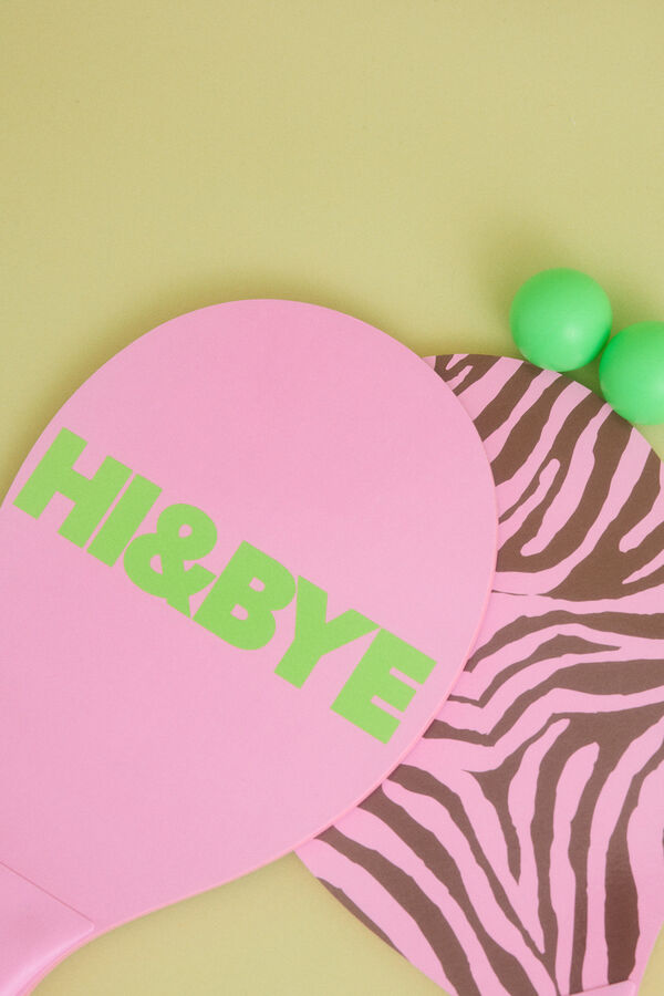 HI&BYE Palas playa print cebra rosa rosa