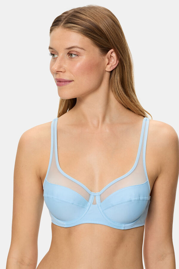 DIM Sutiã generoso com aro de alta capacidade  azul