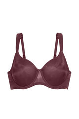 Dorina Sujetador sin relleno de cobertura total Origins Shimmer Mesh rojo