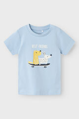 Name it T-shirt beb&eacute; menino com desenho azul