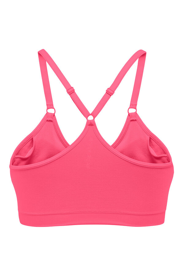 Only Play Suti&atilde; esportivo sem costura f&uacute;csia rosa