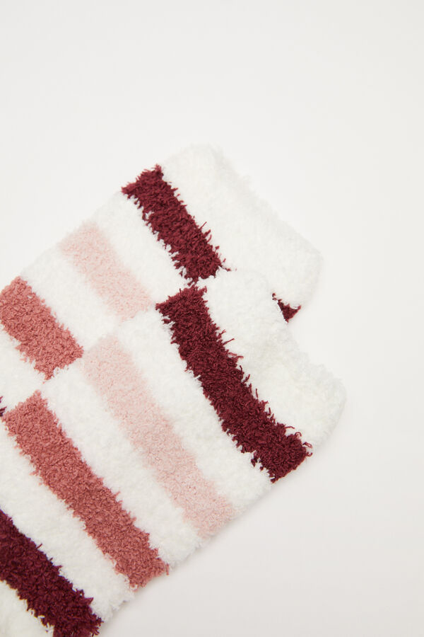 Women'secret Calcetines pelo rayas rosa rosa