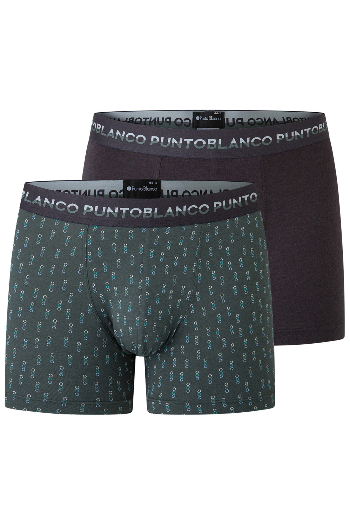 Punto Blanco Pacote de 2 boxers de bambu e algod&atilde;o, Treetop