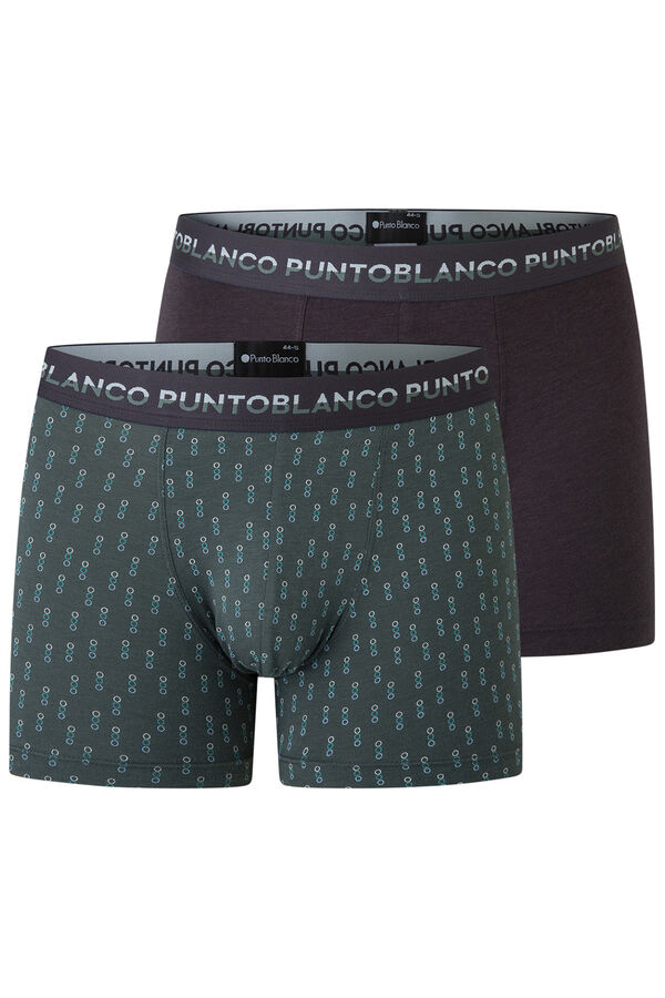Punto Blanco Pack 2 b&oacute;xers de bamb&uacute; y algod&oacute;n, Treetop estampado
