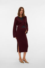 Mamalicious Falda midi de punto maternity morado/lila