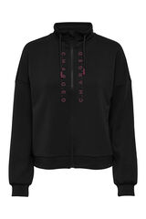 Only Play Sudadera cuello alto negro