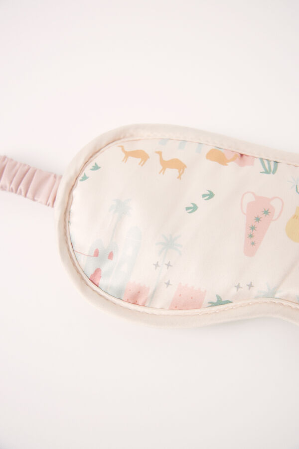 Women'secret Antifaz para dormir sat&eacute;n marfil marfil