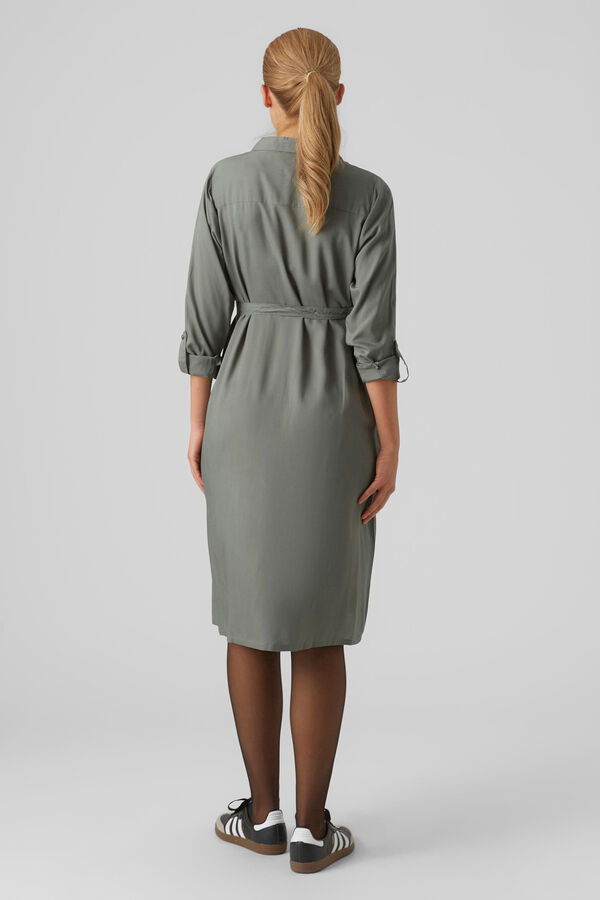 Mamalicious Vestido midi camiseiro  verde