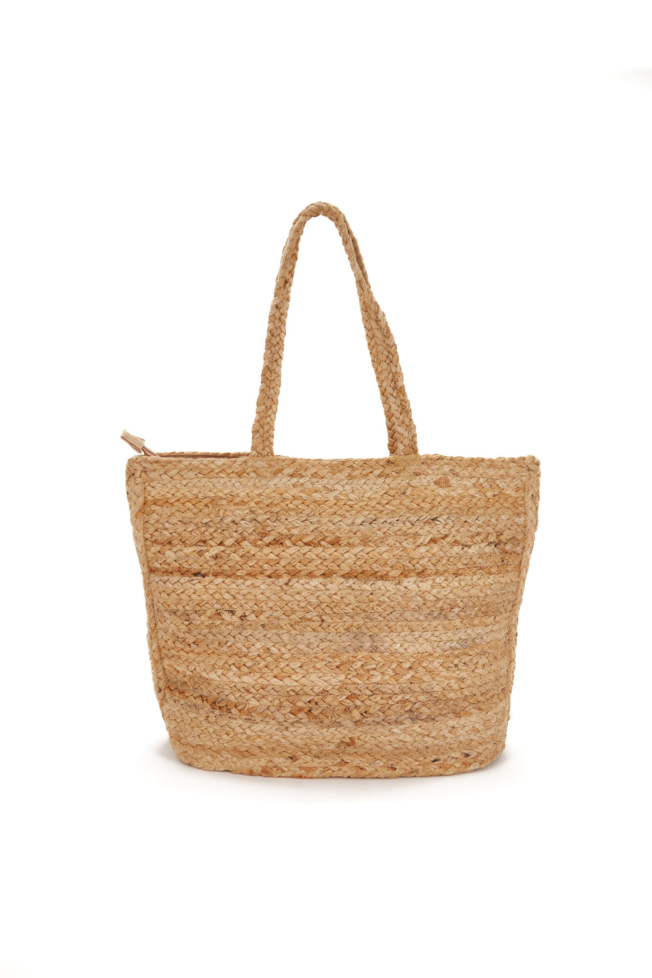 Abbacino Cesto de r&aacute;fia estampado azul denim