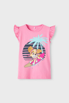 Womensecret T-shirt de menina sem manga da Patrulha Pata rosa