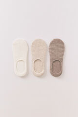 Women'secret Pacote com 3 meias meias sem cadar&ccedil;o  estampado