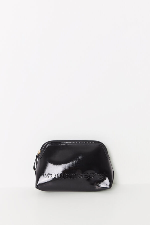 Women'secret Neceser peque&ntilde;o charol negro  negro