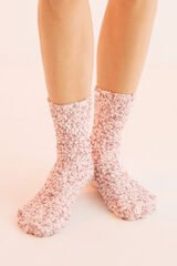 Women'secret Calcetines textura rosa rosa