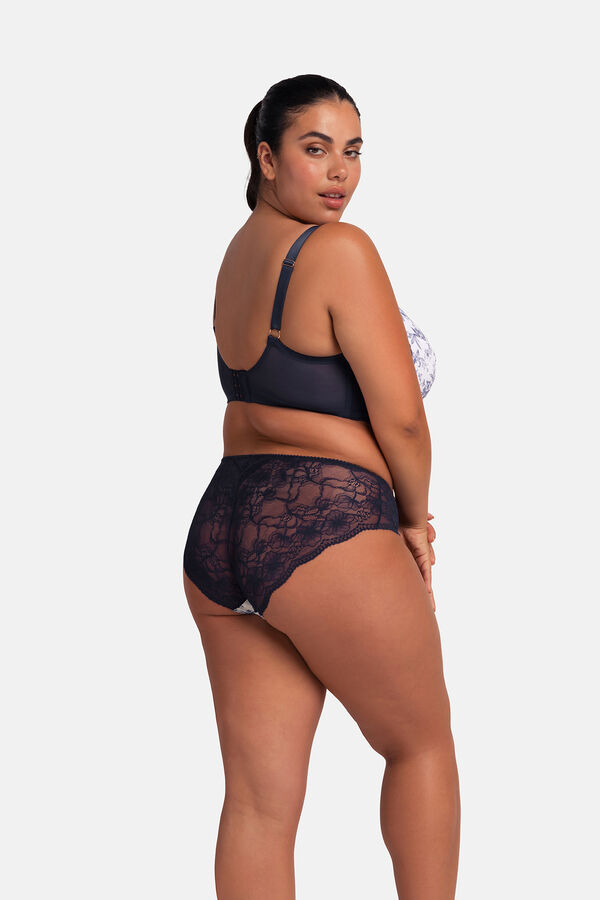 Dorina Calcinha hipster cl&aacute;ssica azul