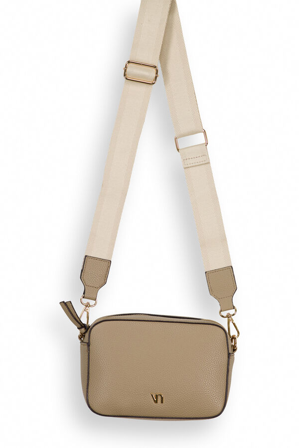 Vilanova Bolso Bandolera Rectangular Efecto Piel verde