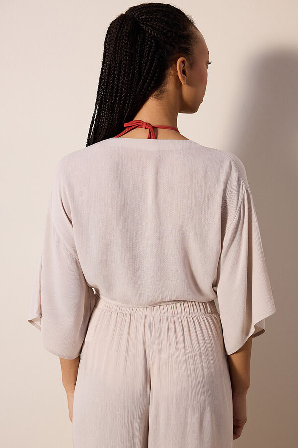 Penti Vestido de praia bege cru