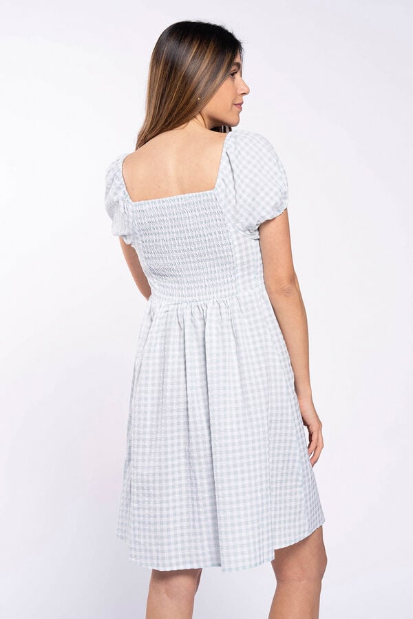 Ohma! Vestido premamá cuadros vichi estampado