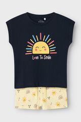 Name it Conjunto ni&ntilde;a manga corta azul