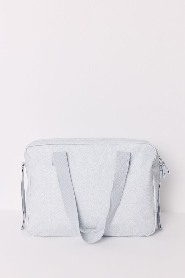 Women'secret Bolsa maternidade com estampado de bolinhas cinzento