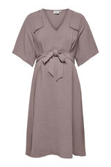 Only Maternity Vestido midi decote V maternity rosa