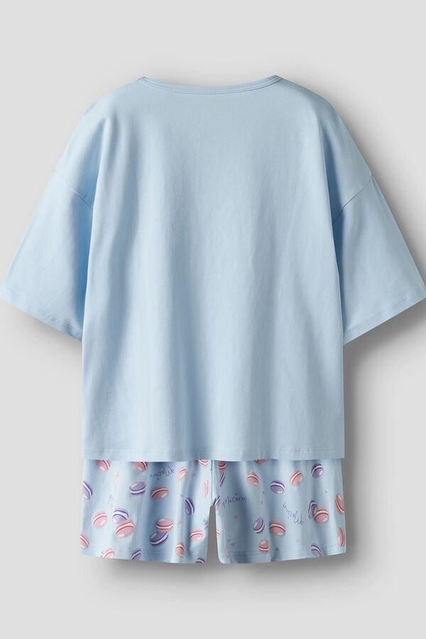 Name it Pijama de menina de duas peças azul