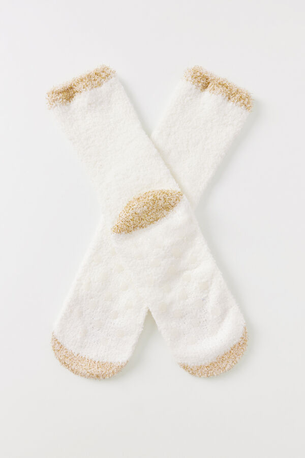 Women'secret Calcetines pelo oveja blanco