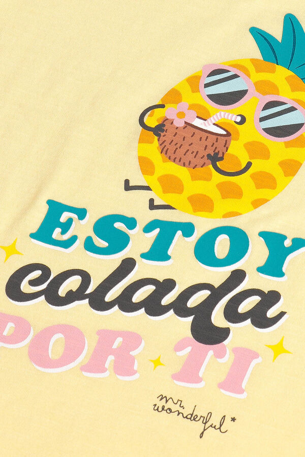 Admas MR WONDERFUL Pijama manga curta anan&aacute;s para menina estampado