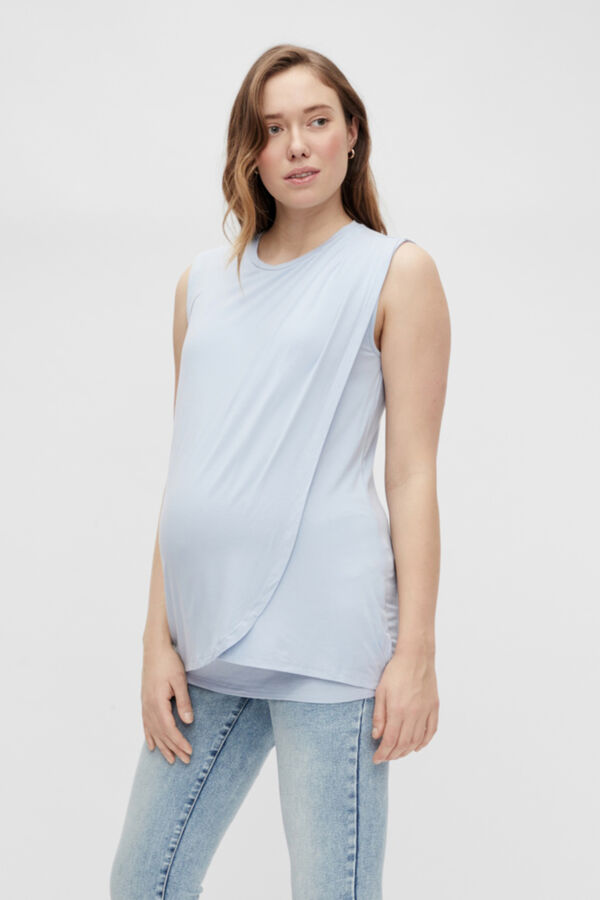 Mamalicious Top sin mangas doble funci&oacute;n azul