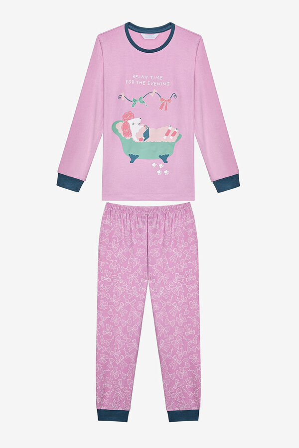 Penti Conjunto de pijama de menina rosa