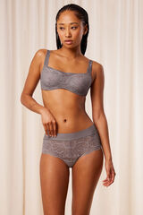 Triumph cal&ccedil;&otilde;es de renda ilus&atilde;o cinzento