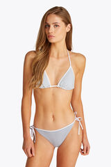 Tommy Hilfiger Braga de bikini cl&aacute;sica rayas azul