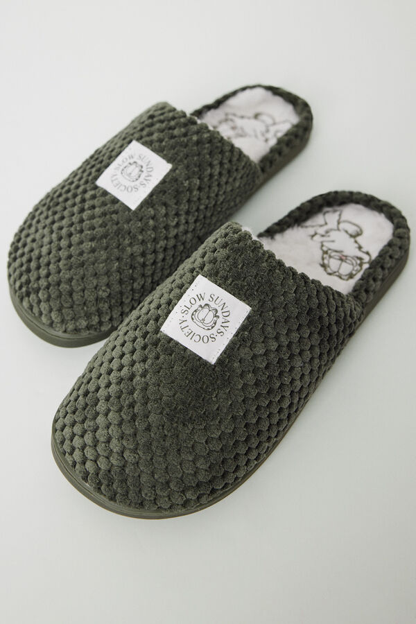 Women'secret Chinelos com textura Garfield bege