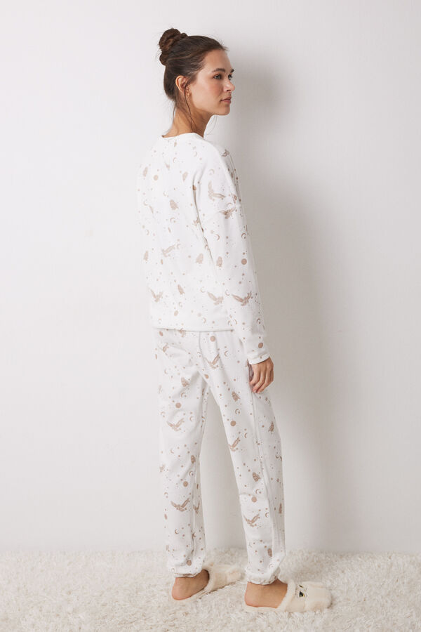 Women'secret Pijama de veludo veludo Harry Potter branco