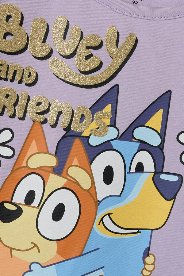 Name it Camiseta manga curta azul rosa